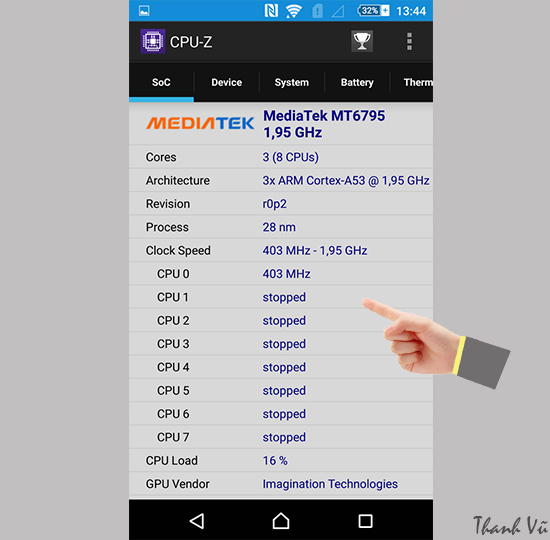 Huong dan test CPU-Z tren Sony Xperia M5 Single Sim 2